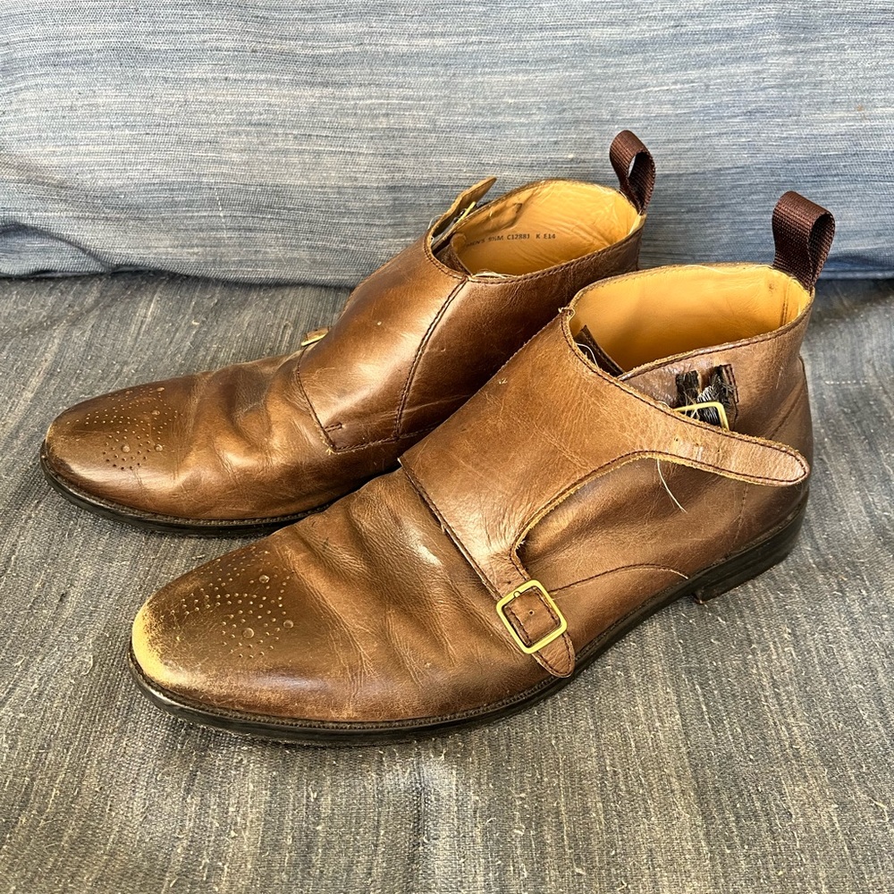Cole Hahn 9 monk strap chucks dress shoe